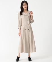 画像をギャラリービューアに読み込む, ビッグ襟付きトレンチ風ワンピース/TT547401