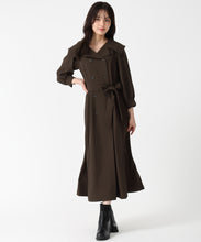 画像をギャラリービューアに読み込む, ビッグ襟付きトレンチ風ワンピース/TT547401