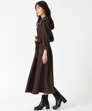 画像をギャラリービューアに読み込む, ビッグ襟付きトレンチ風ワンピース/TT547401