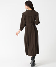 画像をギャラリービューアに読み込む, ビッグ襟付きトレンチ風ワンピース/TT547401