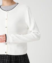 画像をギャラリービューアに読み込む, ベーシック総針配色カーディガン/MM538406