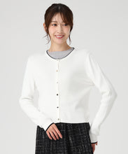 画像をギャラリービューアに読み込む, ベーシック総針配色カーディガン/MM538406