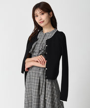 画像をギャラリービューアに読み込む, ベーシック総針配色カーディガン/MM538406