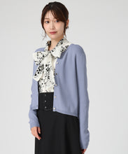 画像をギャラリービューアに読み込む, ベーシック総針配色カーディガン/MM538406