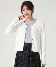画像をギャラリービューアに読み込む, ベーシック総針配色カーディガン/MM538406