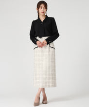 画像をギャラリービューアに読み込む, ツイードチェックタイトスカート/MM547204