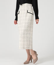 画像をギャラリービューアに読み込む, ツイードチェックタイトスカート/MM547204