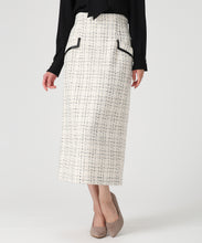 画像をギャラリービューアに読み込む, ツイードチェックタイトスカート/MM547204
