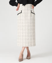 画像をギャラリービューアに読み込む, ツイードチェックタイトスカート/MM547204