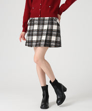 画像をギャラリービューアに読み込む, 【WEB限定予約販売/9月下旬発売予定】ラメチェックラップミニスカート/MM547205 (ホワイト)