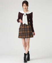 画像をギャラリービューアに読み込む, 【WEB限定予約販売/9月下旬発売予定】ラメチェックラップミニスカート/MM547205