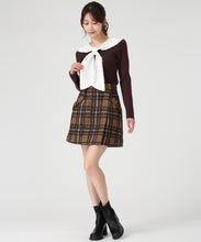 画像をギャラリービューアに読み込む, 【WEB限定予約販売/9月下旬発売予定】ラメチェックラップミニスカート/MM547205