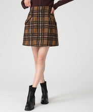 画像をギャラリービューアに読み込む, 【WEB限定予約販売/9月下旬発売予定】ラメチェックラップミニスカート/MM547205