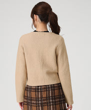 画像をギャラリービューアに読み込む, ツイード編みニットジャケット/MM548502