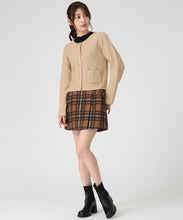 画像をギャラリービューアに読み込む, ツイード編みニットジャケット/MM548502