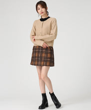 画像をギャラリービューアに読み込む, ツイード編みニットジャケット/MM548502