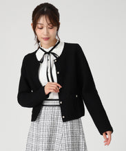 画像をギャラリービューアに読み込む, ツイード編みニットジャケット/MM548502