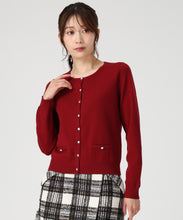 画像をギャラリービューアに読み込む, ベーシックビジュー釦ポケットカーディガン/MM548406 21