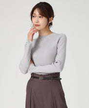 画像をギャラリービューアに読み込む, 袖シアーフリルベーシックリブニット /MM548305