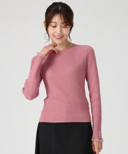 画像をギャラリービューアに読み込む, 袖シアーフリルベーシックリブニット /MM548305