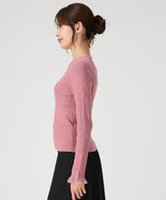 画像をギャラリービューアに読み込む, 袖シアーフリルベーシックリブニット /MM548305