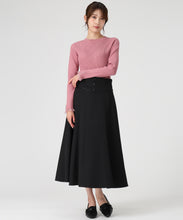 画像をギャラリービューアに読み込む, 袖シアーフリルベーシックリブニット /MM548305