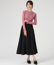 画像をギャラリービューアに読み込む, 袖シアーフリルベーシックリブニット /MM548305