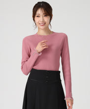 画像をギャラリービューアに読み込む, 袖シアーフリルベーシックリブニット /MM548305