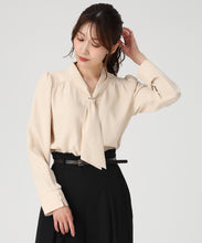 画像をギャラリービューアに読み込む, バー付きタイブラウス/MM548105