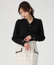 画像をギャラリービューアに読み込む, バー付きタイブラウス/MM548105