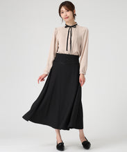 画像をギャラリービューアに読み込む, ピンタック配色リボンブラウス/MM548102