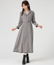 画像をギャラリービューアに読み込む, 【WEB限定予約販売/9月中旬発売予定】テーラー襟配色ワンピース/MM547415
