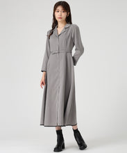 画像をギャラリービューアに読み込む, 【WEB限定予約販売/9月中旬発売予定】テーラー襟配色ワンピース/MM547415