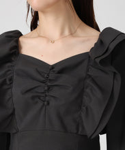 画像をギャラリービューアに読み込む, ショルダーフリルIラインワンピース/MM547408