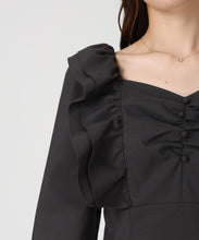 画像をギャラリービューアに読み込む, ショルダーフリルIラインワンピース/MM547408