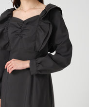 画像をギャラリービューアに読み込む, ショルダーフリルIラインワンピース/MM547408