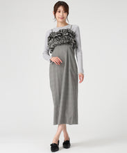 画像をギャラリービューアに読み込む, ダブルフリルキャミワンピース/MM547407 (ブラック/ホワイト)