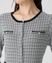 画像をギャラリービューアに読み込む, 【WEB限定予約販売/9月下旬発売予定】ツイードマーメイドニットワンピース/MM547403