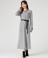 画像をギャラリービューアに読み込む, 【WEB限定予約販売/9月下旬発売予定】ツイードマーメイドニットワンピース/MM547403