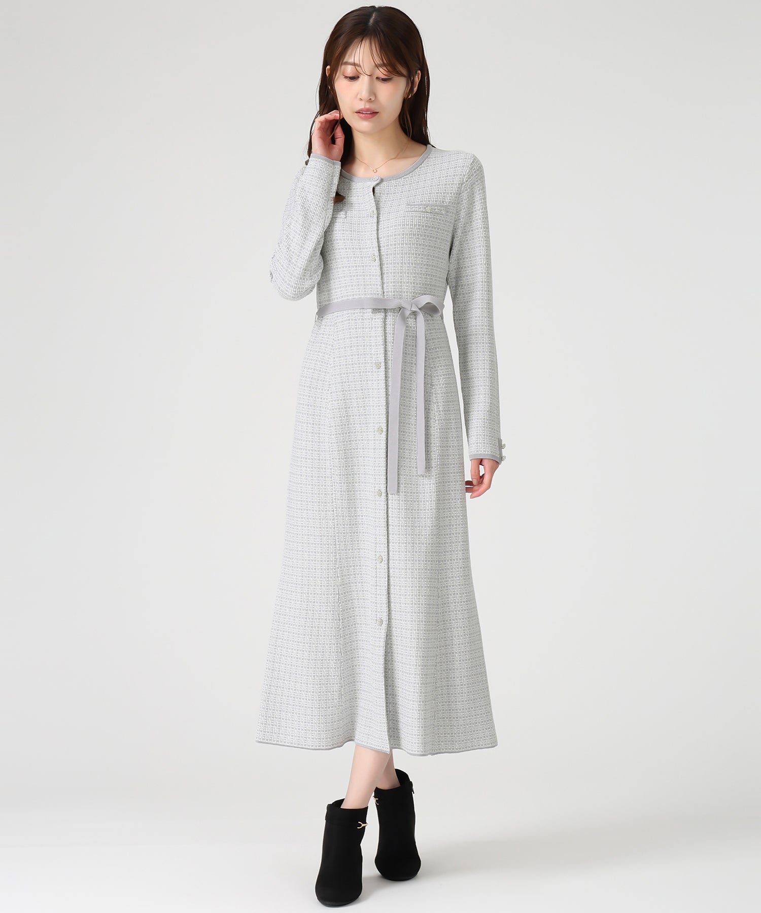 ツイードマーメイドニットワンピース/MM547403 – MISCH MASCH|31 Sons