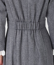 画像をギャラリービューアに読み込む, フロント釦ツイード風フレアワンピース/MM547402