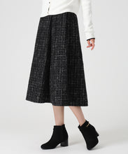 画像をギャラリービューアに読み込む, ツイードAラインスカート/MM547214 (ブラック)