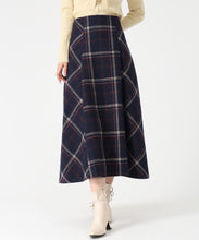 画像をギャラリービューアに読み込む, ロービングチェックAラインミディスカート/MM547215 12