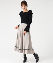 画像をギャラリービューアに読み込む, 裾配色フレアスカート/MM547218 9