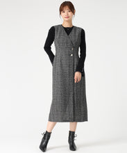 画像をギャラリービューアに読み込む, ツイードラップジャンスカ/MM547410 (ブラック)