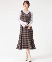 画像をギャラリービューアに読み込む, チェックトレンチジャンスカ/MM547414 (ブラウン)