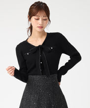 画像をギャラリービューアに読み込む, 配色ボウタイケーブルニット/MM548307 15