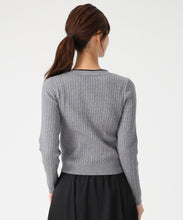 画像をギャラリービューアに読み込む, 配色ボウタイケーブルニット/MM548307 2