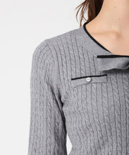 画像をギャラリービューアに読み込む, 配色ボウタイケーブルニット/MM548307 4