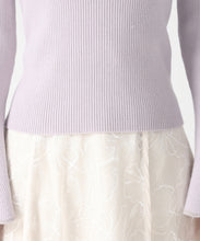 画像をギャラリービューアに読み込む, ラメ配色フレア袖ハイネックニット/MM548308 6